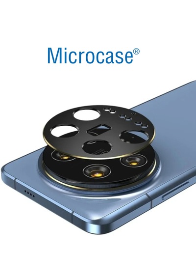 Microcase Xiaomi 14 Ultra Uyumlu Kamera Lens Koruma Halkası - Kapalı Tasarım -siyah Al3401