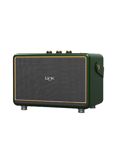 Linktech M407 Premium Retro 50 W Bluetooth Hoparlör + 2 Adet Mikrofon