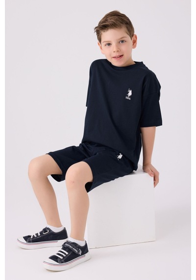 U.S. Polo Assn. Erkek Çocuk Lacivert Bermuda Takımı 5274-43669 Lacivert