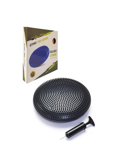Gymo Pompalı Denge Yastığı Balance Disk Denge Pedi 33cm Siyah Çok Renkli