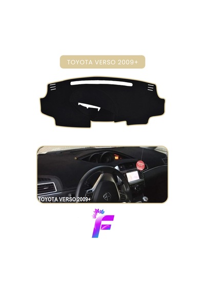 Toyota Verso 2009+ Uyumlu Ön Göğüs Koruma Hızlı Ve Kolay Montaj Kaymaz Tasarım Tam Uyum B55 Torpido Halısı