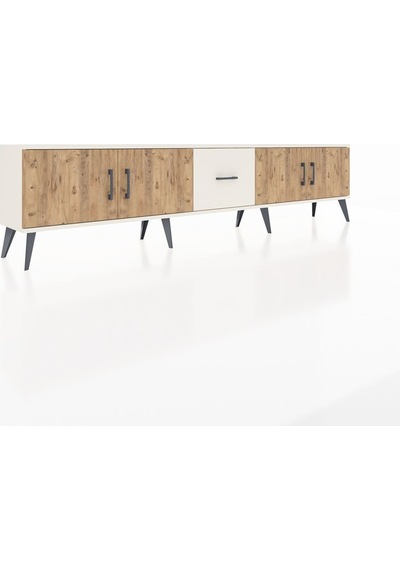 Arges Tv Ünitesi 2 Raflı Tek Çekmeceli 4 Kapaklı 220x30x51 Aytaşı-çam/aytaşı Atlas Çam/aytası - Aytası Arges Tv Ünitesi 2 Raflı Tek Çekmeceli 4 Kapaklı 220x30x51 Aytaşı-çam/aytaşı Atlas Çam/aytası - Aytası