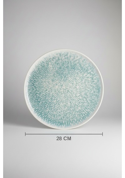 6'lı Toledo Servis Tabağı 28cm Dijital Asel Rinart Krem