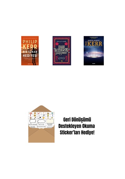 Bir Yunan Hediyesi + Dahi İkizlerin Serüvenleri - Akhenaten Macerası + Sahte Dokuz + Okuma Sticker'ları