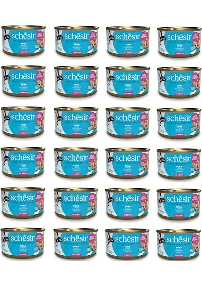 Schesir Ton Balıklı Tam Ve Dengeli Broth Pişirme Suyunda Kedi Konservesi 85 Gr. X 24 Adet