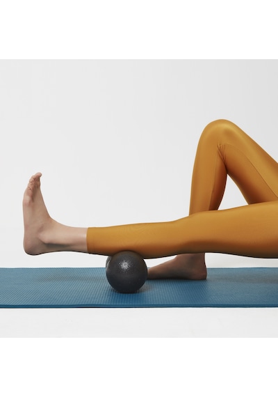 Actifoam Peanut Lacrosse Massage Ball El Ayak Fıstık Masaj Topu Orta Sert-Siyah Sarı