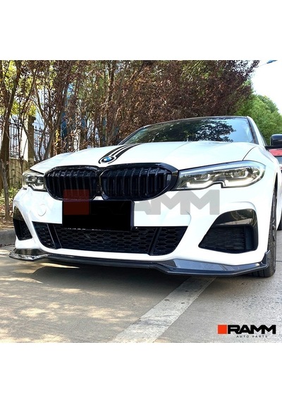 Bmw G20 M Paketi Ön Tampon Lip Parlak Karbon