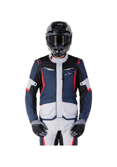 Alpinestars St-1 Wp Korumalı Motosiklet Montu Mavi Gri Siyah Kırmızı