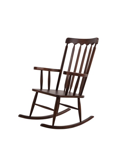 Dakota Rocker Amerikan Retro Ahşap Sallanır Sandalye Ceviz
