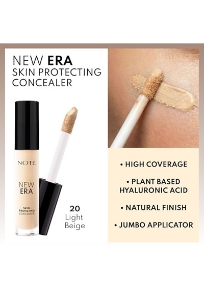 Note Cosmetics New Era Skin Protecting Concealer 20 Light Beige Göz Altı Kapatıcısı Yüksek Kapatma Gücü Hiyalüronik Asit Parlak Doğal Kaplama Uzun Ömürlü 00 Note Cosmetics New Era Skin Protecting Concealer 20 Light Beige Göz Altı Kapatıcısı Yüksek Kapatma Gücü Hiyalüronik Asit Parlak Doğal Kaplama Uzun Ömürlü 00