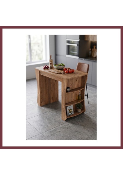Storeşahin Mutfak Masası Mutfak Adası Ada Masa Bar Masası Kahvaltı Masası Raflı Çok Amaçlı Dolap Modern Masa 120x60 Cm 9836 Atlantik Çam Shn0720 Atlantik - Çam Storeşahin Mutfak Masası Mutfak Adası Ada Masa Bar Masası Kahvaltı Masası Raflı Çok Amaçlı Dolap Modern Masa 120x60 Cm 9836 Atlantik Çam Shn0720 Atlantik - Çam