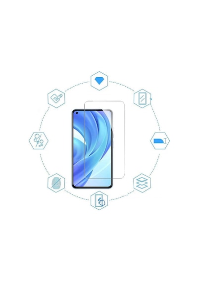 Noktaks - Realme Uyumlu Realme 8 - Ekran Koruyucu Şeffaf Esnek Nano Koruma