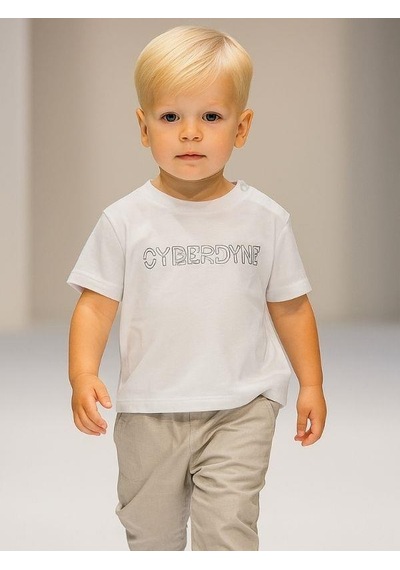 Çikoby Erkek Bebek Pamuklu T-shirt Lastikli Pantolonlu Takım-15858 Gri