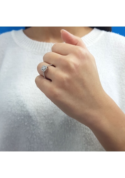 Lova 0,30 Karat Baget Pırlanta Yüzük - 1020396