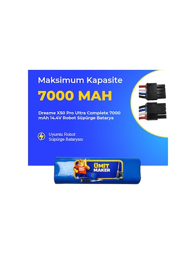 Dreame X50 Pro Ultra Complete 7000 Mah 14.4v Robot Süpürge Batarya