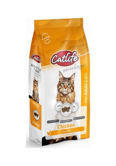 Catlife Tavuklu Yetişkin Kedi Maması 15 KG