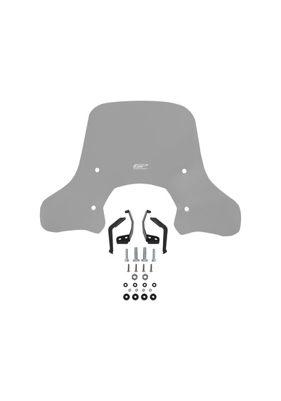 Gp Kompozit Lambretta V125 / V200 2021-2023 Uyumlu Ön Cam Füme 43 Cm