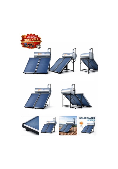 Solar Çift Panelli Güneş Enerjisi Su Isıtma Sistemi Kapalı Devre Basınçlı