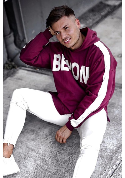Madmext Madmext Bordo Kapüşonlu Sweatshirt 5327-bordo Bordo
