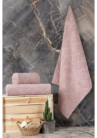 Varol Voli Micro Cotton Banyo Havlusu 70x140cm Pudra-70x140cm Pudra