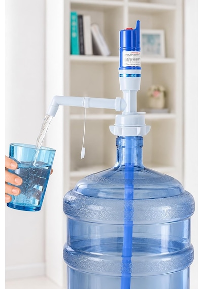 Lexroo Pilli Damacana Su Pompası Otomatik Bpa Free Çok Renkli