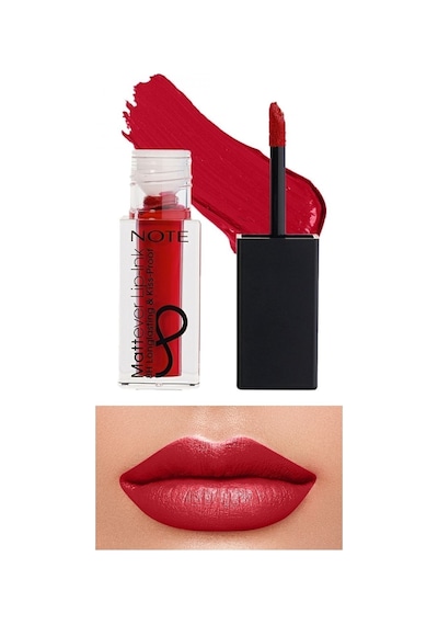 Note Cosmetique Mattever Lip-Ink Mat ve Kalıcı Likit Ruj 14 Unpredictable Red - Kırmızı