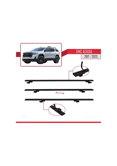 Gmc Acadia 2017-2023 Arası İle Uyumlu Basıc Model Ara Atkı Tavan