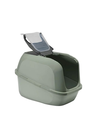 Moderna Mega Deluxe Kapalı Kedi Tuvaleti Açık Gri 65,8x48,6x45,8 Cm 142-53031.01