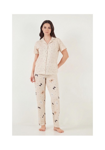 Lela Bayan Pijama Takımı 65770110 Bej