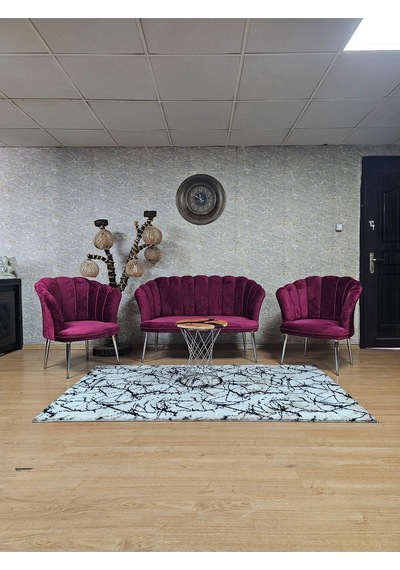 Zafir Papatya Çay Seti Koltuk Takımı Krom Sivriltme Ayak, Balkon, Salon, Ofis, Cafe Koltuk Takımı Bordo Zafir Papatya Çay Seti Koltuk Takımı Krom Sivriltme Ayak, Balkon, Salon, Ofis, Cafe Koltuk Takımı Bordo