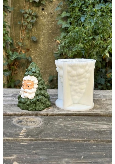 Noel Baba Ağacı Silikon Mum Kalıbı