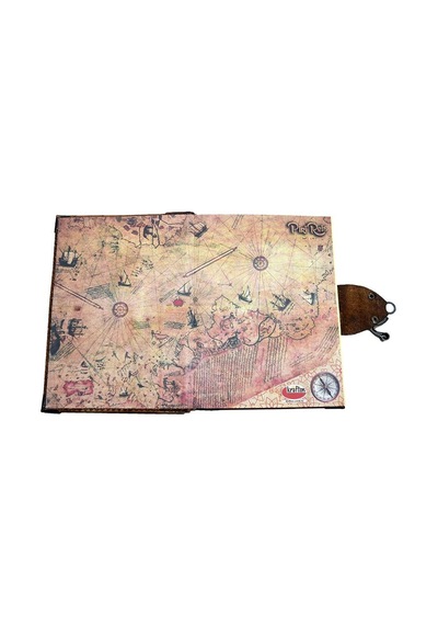 Deri Defter / Naturel - L