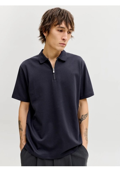 Jack & Jones Jack&jones Jprblaethan Ss Erkek Polo T-shirt 12292992 Lacivert