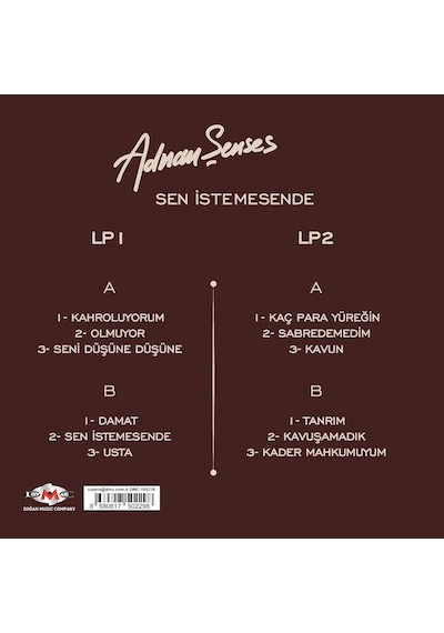 Adnan Şenses - Sen İstemesende 2 Plak
