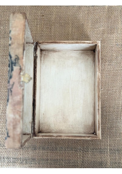 Dekoratif Vintage Saklama Kutusu, Ahşap Mücevher Kutusu, Ev Dekoru