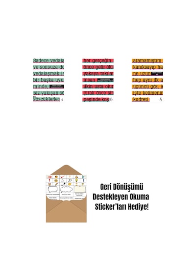 Parçalanmış Divan + Yenilgiler Tarihi + Altı + Okuma Sticker'ları