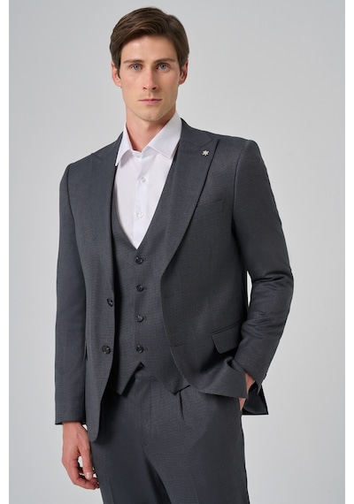 Morven Erkek Antrasit Poliviskon Yelekli Trend Desenli Slim Fit Sivri Yaka Takım Elbise 26mc001025053 Antrasit Morven Erkek Antrasit Poliviskon Yelekli Trend Desenli Slim Fit Sivri Yaka Takım Elbise 26mc001025053 Antrasit