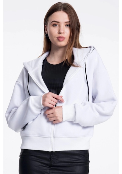 Caya Beyaz Kadın Sweatshirt Beyaz