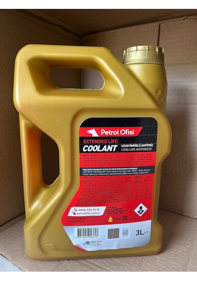 Petrol Ofisi Coolant Kırmızı Antifriz 3 L 2025 Ağustos
