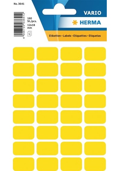 Herma Varıo Etıket 12X18Mm Sarı