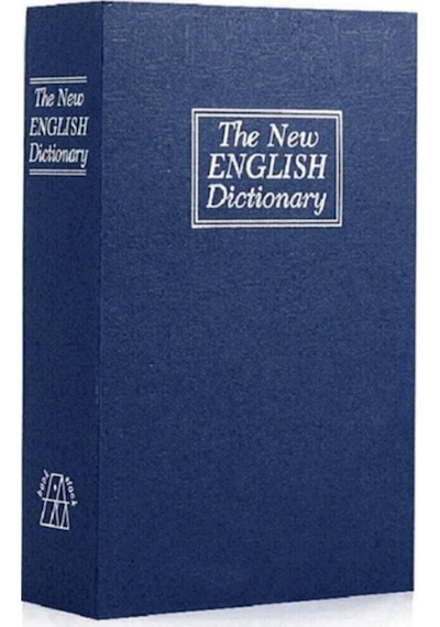 Mobgift Kitap Görünümlü Anahtarlı Gizli Kasa Kumbara Lacivert