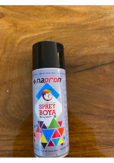 Napron Siyah Sprey Boya