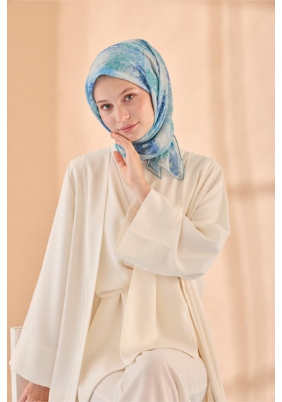 Silk Home Soft Eşarp 73095-19 Turkuaz, Mavi, Taş