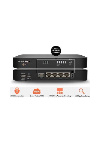 Sonıcwall Tz80 03-ssc-3031 Firewall Cihazı / 3yıl Lisans Dahil
