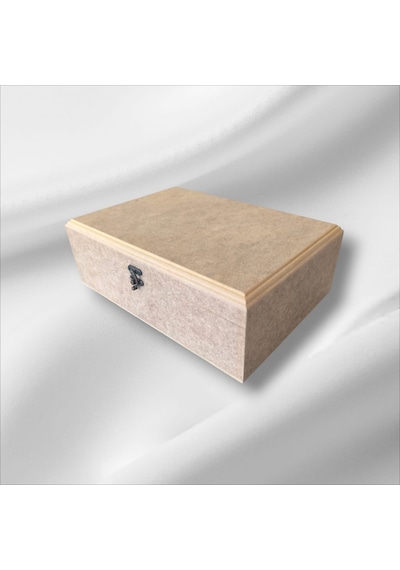 Ahşap-ham Mdf-4 Bölmeli-klipsli-takı-dekoratif Organizer Kutu