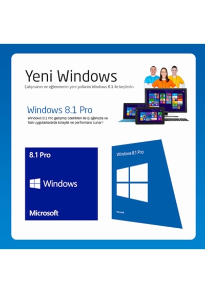 Windows 8.1 Pro Türkçe 32Bit Oem Dvd Fqc-06963 (447758192)