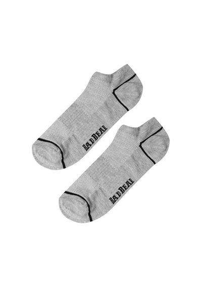 Bad Bear 18.01.02.002-c19 Cross Ankle Erkek Kısa Çorap Gri Melanj