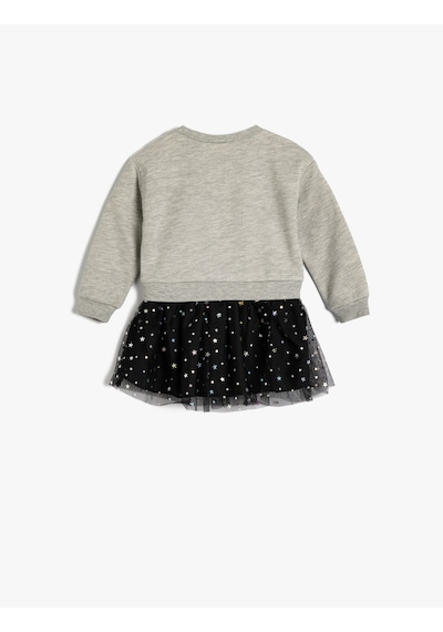 Koton Sweat Elbise Tütü Etek Detaylı Yuvarlak Yaka Uzun Kollu Baskılı Pamuklu Gri 5wmg80004ak Gri Koton Sweat Elbise Tütü Etek Detaylı Yuvarlak Yaka Uzun Kollu Baskılı Pamuklu Gri 5wmg80004ak Gri