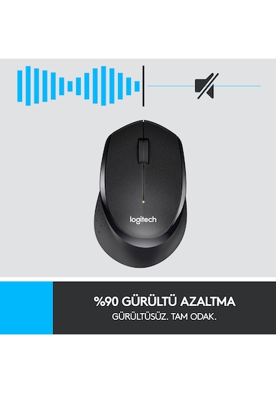 M330 Sılent Kablosuz Siyah 910-004909 Diğer