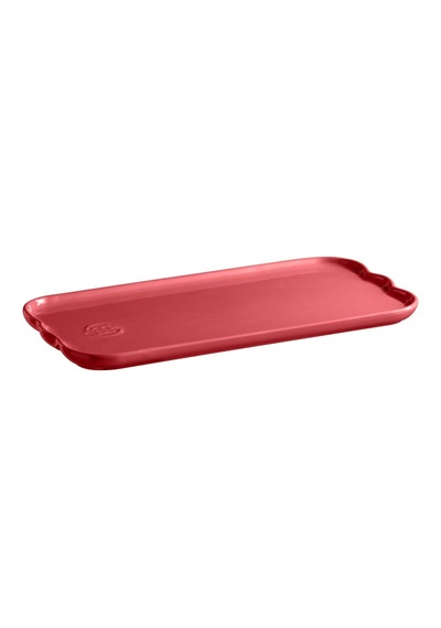 Emile Henry Madeleine Servis Tabağı 2 X 15 X 31,5 Cm Pembe Pembe